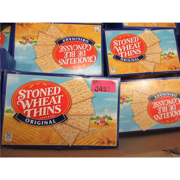 30 Boxes of Stoned Wheat Thins - 600 g