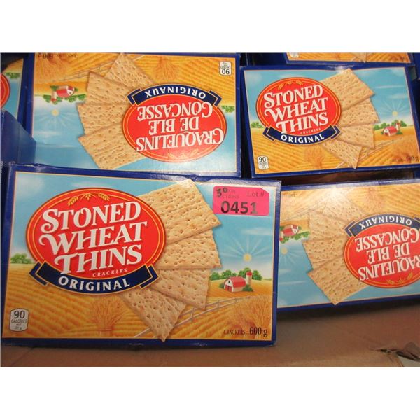 30 Boxes of Stoned Wheat Thins - 600 g