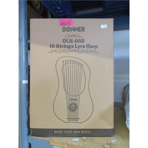 New Donner 10 String Lyre Harp - DLH-002