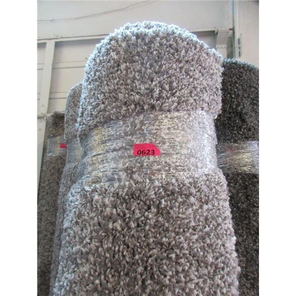 8' x 10' Grey Speckled Shag Area Carpet