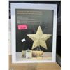 Image 1 : 8 LED Christmas Star Tree Toppers - Glitter Gold