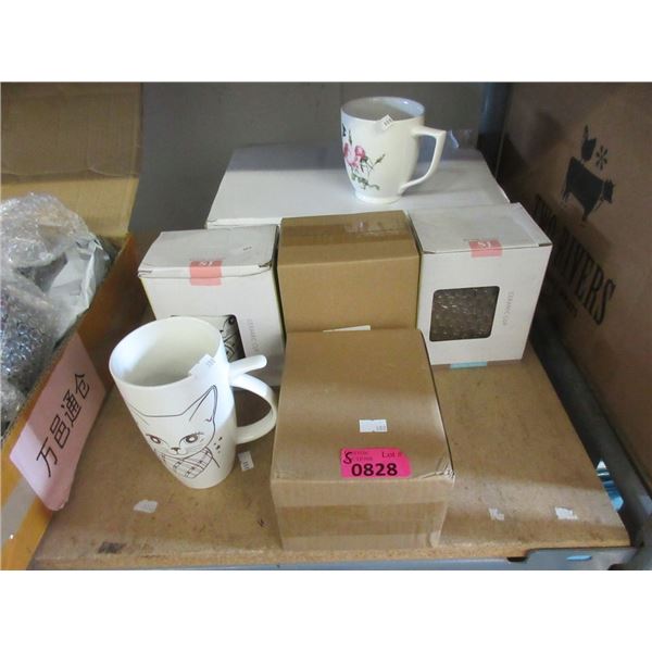 5 Boxes of Assorted Mugs