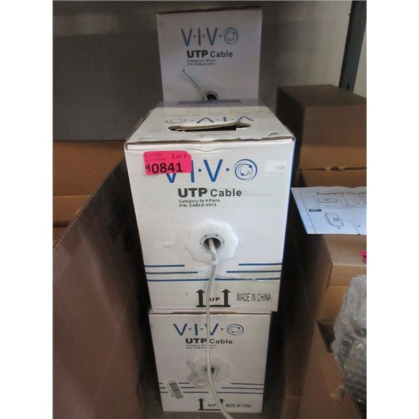 4 Rolls of VIVO UTP Cable - Assorted