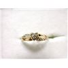 Image 2 : 10 KT Gold and 3 Diamond Heart Ring - Size 6.75