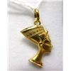 Image 2 : 22 KT Gold Egyptian Nefertiti Pendant