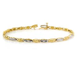 .03 ctw Baguette Diamond Ladies Bracelet Gold Jewelry