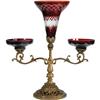 Image 1 : Bohemian Style Ruby & Bronze Epergne