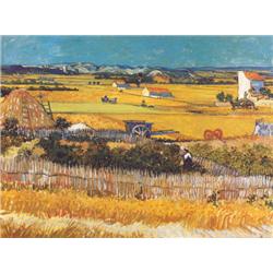Harvest at Arles by Van Gogh- Art Print
