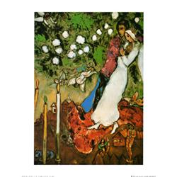 Three Candles by Chagall- Art Print