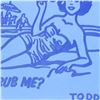 Image 2 : Todd Goldman, "Want To Rub Me" Original Acrylic Painting on Gallery Wrapped Canvas (60" x 48"), Hand