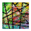 Image 1 : George Marlowe, "Segmentation I" Hand Signed Original Acrylic Painting on Canvas with Certificate of