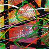 Image 2 : George Marlowe, "Segmentation I" Hand Signed Original Acrylic Painting on Canvas with Certificate of