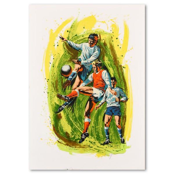 Harry Schaare (1922-2008), "Soccer" Limited Edition Serigraph, Numbered and Hand Signed with Letter 