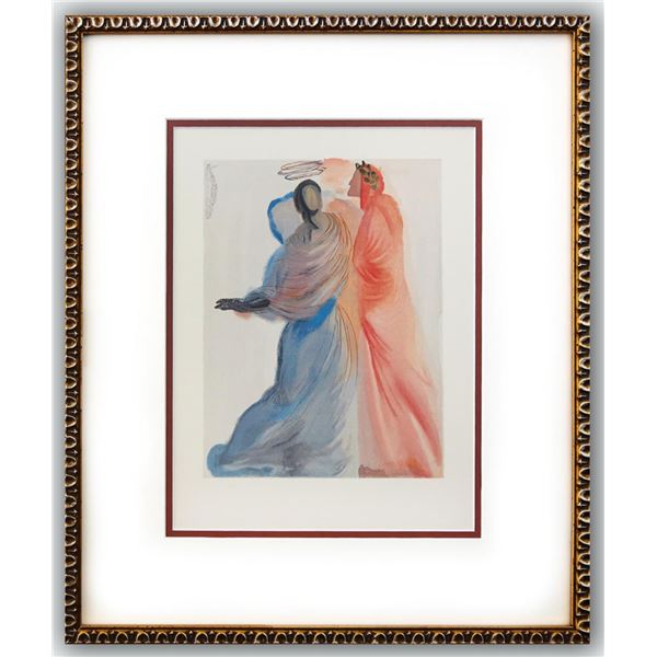 Salvador Dali- Original Color Woodcut on B.F.K. Rives Paper