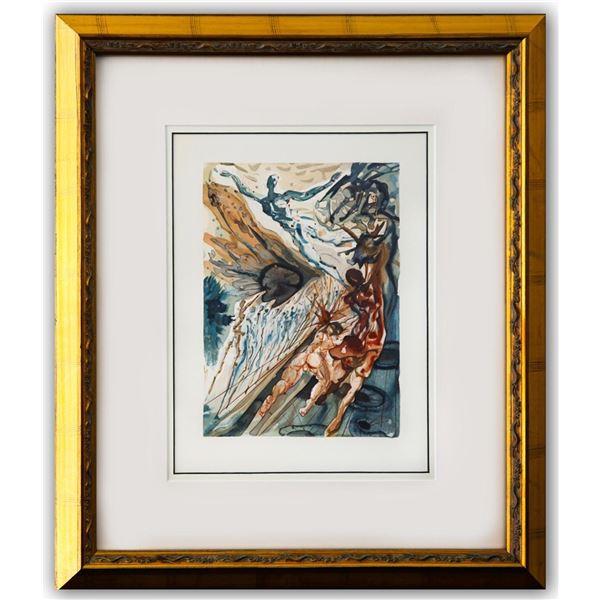 Salvador Dali- Original Color Woodcut on B.F.K. Rives Paper