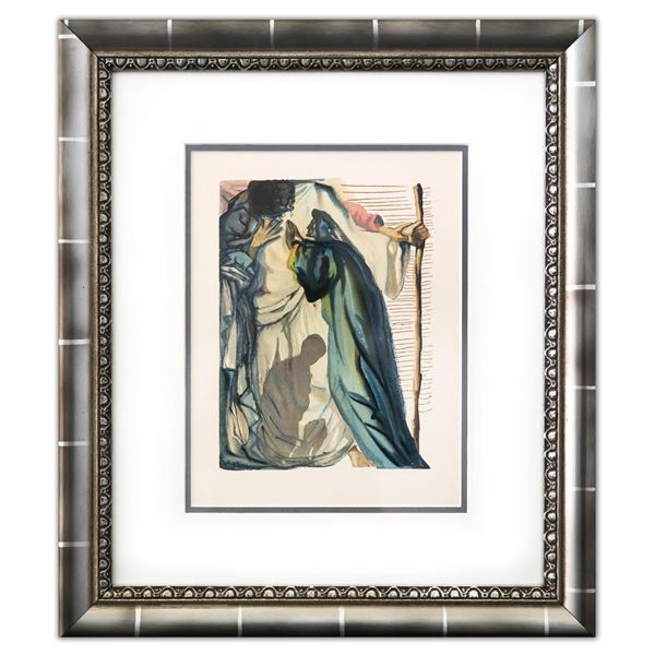 Salvador Dali- Original Color Woodcut on B.F.K. Rives Paper