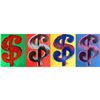 Andy Warhol- Silk Screen (Portfolio consisting of 4 Dollar Sign prints) "Dollars Signs"
