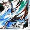 Image 2 : Marta Wiley, Original Mixed Media Painting on Board, Hand Signed and Thumbprinted with Letter of Aut