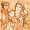 Image 2 : "Portrait of a Family" Limited Edition Lithograph (28" x 40.5") by Edna Hibel (1917-2014), Numbered 