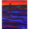 Image 2 : Wyland- Original Painting on Canvas "Solitary Swimmer"