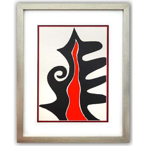 Alexander Calder- Lithograph "DLM201 - Flamme intérieure"
