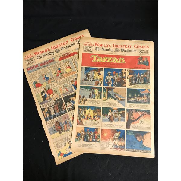 1936 THE SUNDAY OREGONIAN COMIC SECTION (EXCELLENT CONDITION)