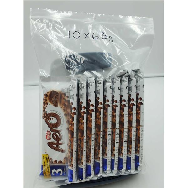 Nestle Aero Chocolate Bars (10 x 63g)