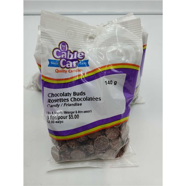 Cable Car Chocolaty Buds Rosettes Candy (6 x 140g)