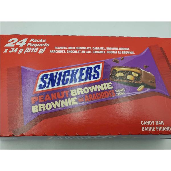 Snickers Peanut Brownie Candy Bar (24 x 34g)