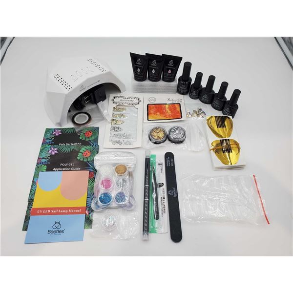 Beetles Poly Extension Gel Nail Kit 013 with Accessories