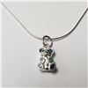 Image 1 : Silver Bear 18" Necklace (~Size )(Ring is resizable for $40) (~length inches), Suggested Retail Valu