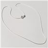 Image 2 : Silver 18" Necklace (~Size )(Ring is resizable for $40) (~length inches), Suggested Retail Value $60