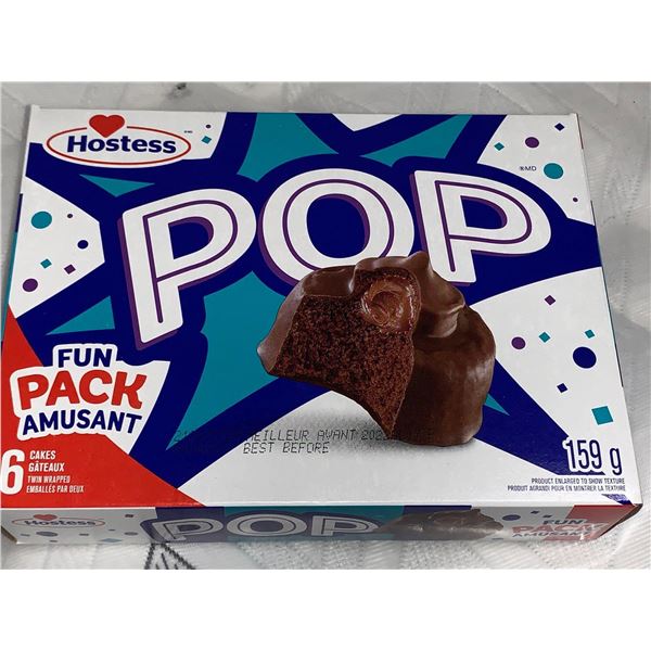 Hostess POP Chocolate 6 pack Cakes Fun Pack 159g