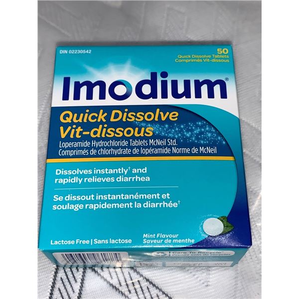 Imodium quick dissolve tablets - 50pack