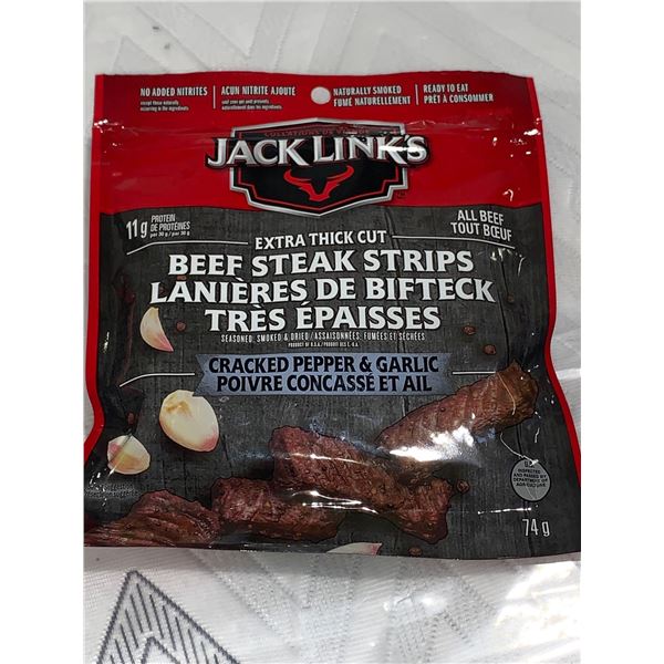 Jack Links Beef Steak Strips cracked pepper & garlic 74g