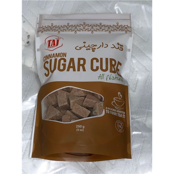 TAJ All Natural Cinnamon Sugar Cubes 250g bag