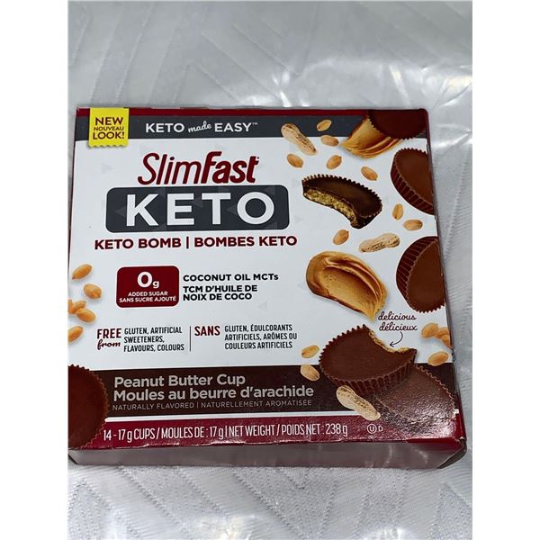 SlimFast KETO Bomb Chocolate Peanut Butter Cups 238g