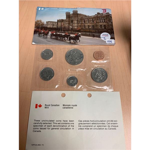 Royal Canada Mint 1978 Proof Sealed coin Set with certificate