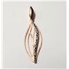 Image 1 : 9K Rose Gold Diamond(0.03ct) Pendant (~Size )( (~weight 0.65g), Appraised Retail $1100