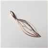 Image 2 : 9K Rose Gold Diamond(0.03ct) Pendant (~Size )( (~weight 0.65g), Appraised Retail $1100