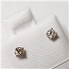 Image 3 : 14K White Gold Diamond (0.2Ct,I1-3,F-G) Earrings  (~weight 0.41g), Made in Canada, Appraised Retail 