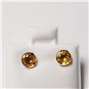 Image 1 : 14K Yellow Gold Fancy Color Sapphire(1.2ct) Earrings , Made in Canada, Suggested Retail Value $500