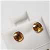 Image 2 : 14K Yellow Gold Fancy Color Sapphire(1.2ct) Earrings , Made in Canada, Suggested Retail Value $500