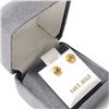 Image 4 : 14K Yellow Gold Fancy Color Sapphire(1.2ct) Earrings , Made in Canada, Suggested Retail Value $500