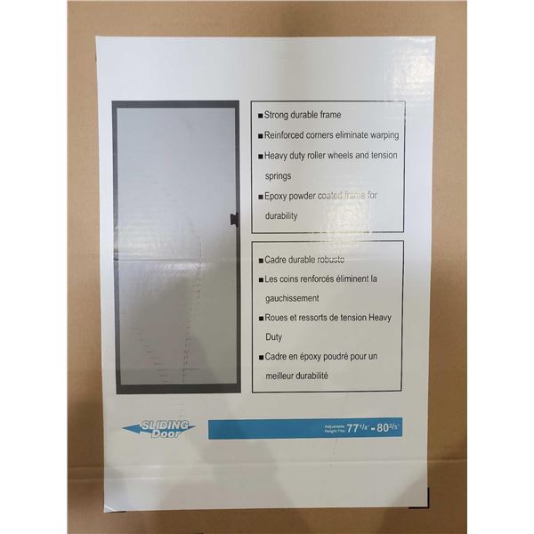 New El-e-ments 36" White Rolling Screen Door