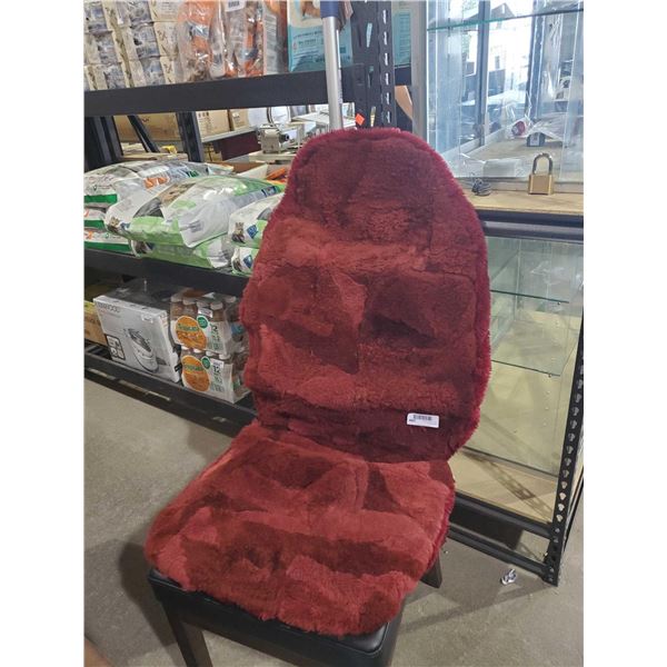 Super Plush 100% Sheep Skin Universal Seat Covers - Red