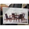 Image 1 : New Northridge Home Dining Set with Table & 4 Faux Leather Chairs - Some Scratches on table Top As s