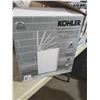Image 3 : Kohler 6L White Stainless Steel, Step on Garbage Can with Gentle Close Lid