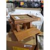 Image 2 : New Hand Made Wooden Chipmunk/Squirrel Feeder - Picnic Table with Mounting Hardware
