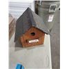 Image 1 : New Handmade Wooden Birdhouse with Shingled Roof
